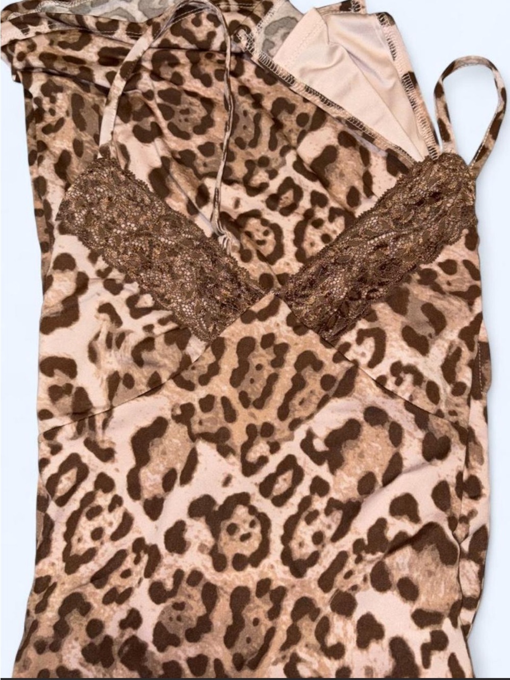Leopard Print Slip Dress